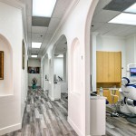 Office hallway and operatory room Happy dental Family